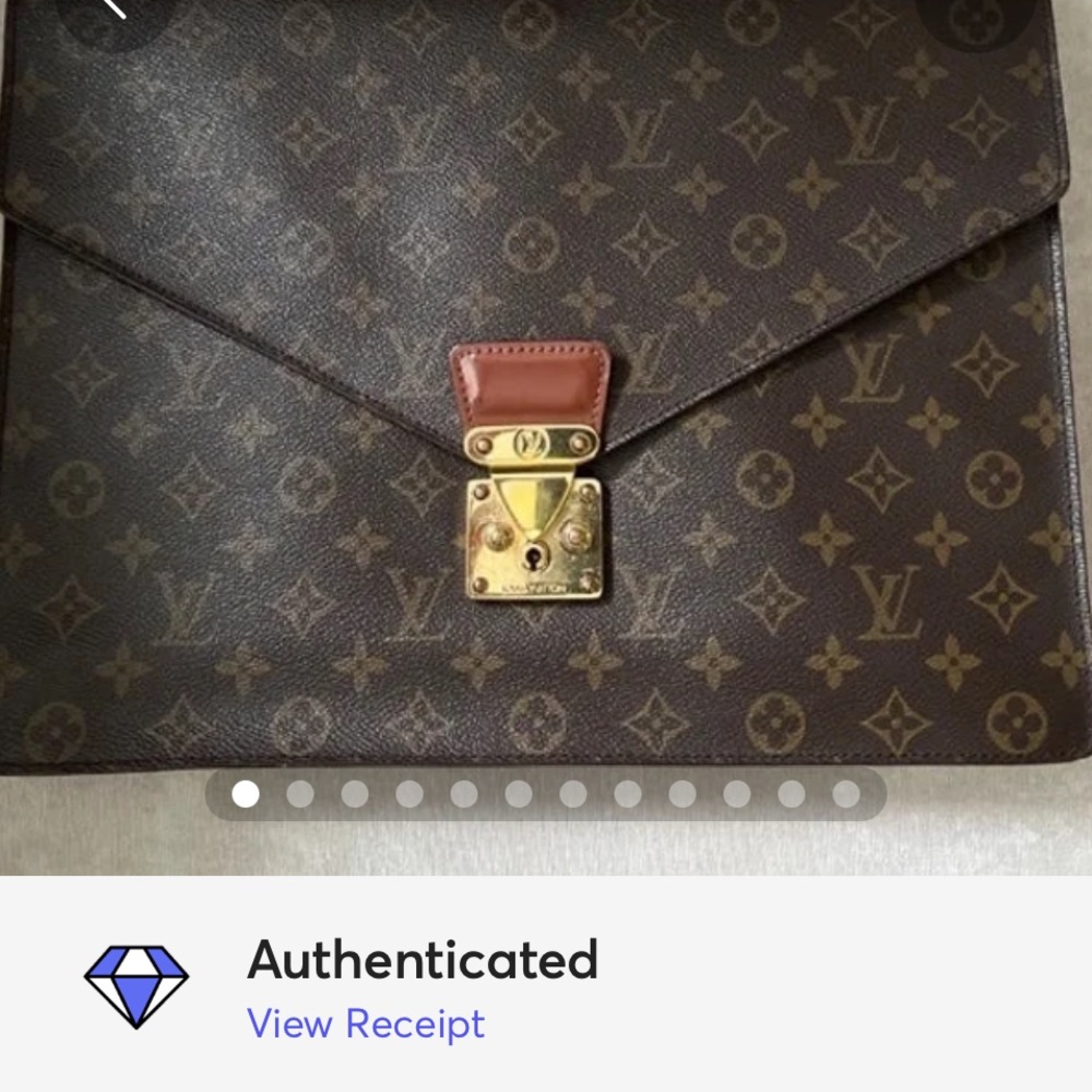 Louis Vuitton Porte Documents Briefcase Authentic Vintage - Picture 4 of 16